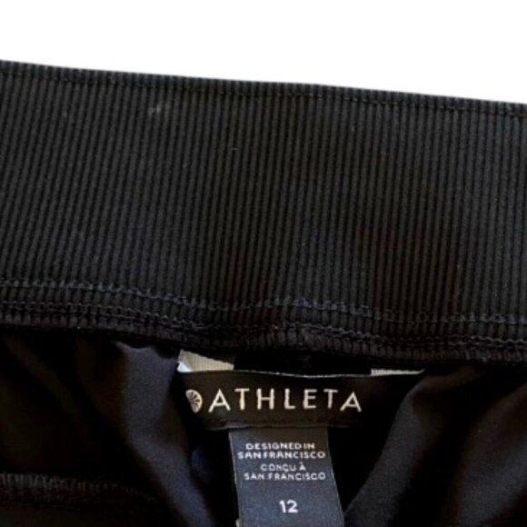 Athleta Brooklyn Black Mid Rise Ankle Pant 12 - Picture 3 of 5